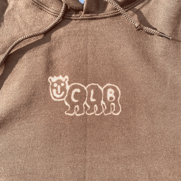 CLB dyed verme hoodie (brown)