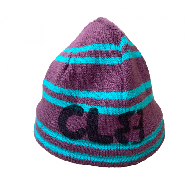 CLB toys cropped beanie (purple + blue)
