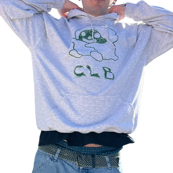 CLB stoner : ) ash grey hoodie